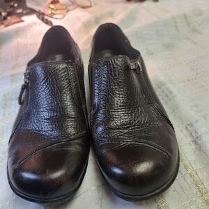 Clarks Dark Brown Leather Loafers
